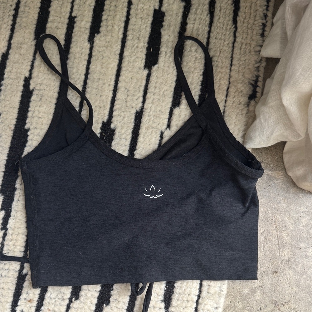 Beyond yoga Ruched Drawstring Crop Cami Top - Picture 2 of 3